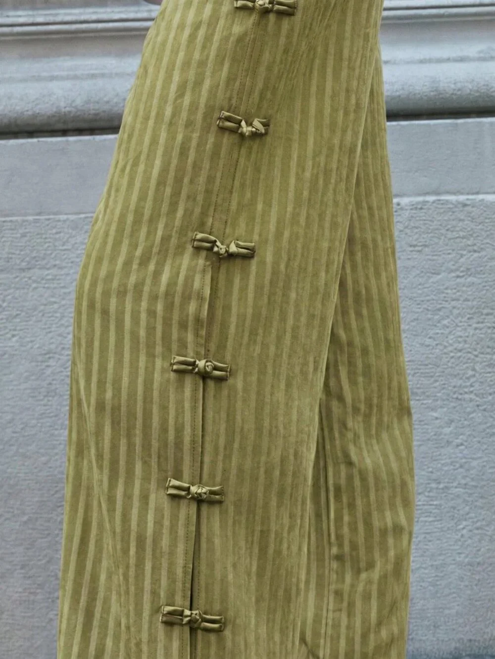 Green Casual Women's Sleeveless Vest And Wide-Leg Pants Set